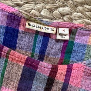 Anthropologie Tops - Anthropology Holding Horses Plaid Blouse Anthropologie Tops - Anthropology Holding Horses Plaid Blouse